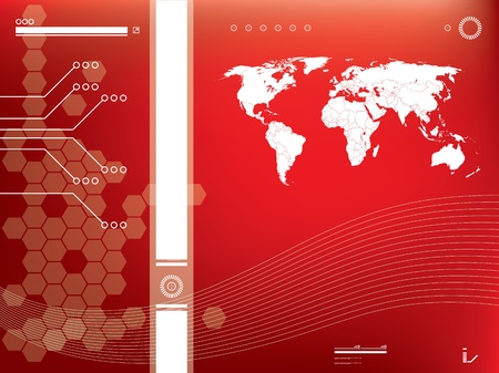 abstract background vector graphics created with technologyのイラスト素材