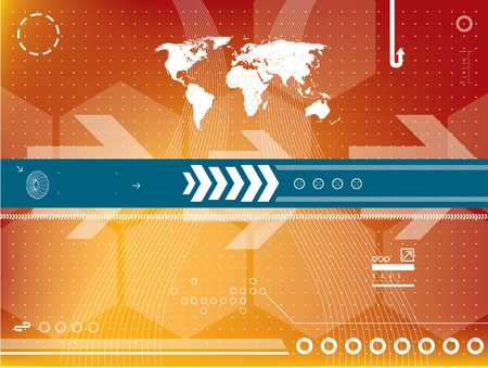abstract background vector graphics created with technologyのイラスト素材