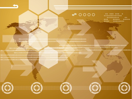 abstract background vector graphics created with technologyのイラスト素材