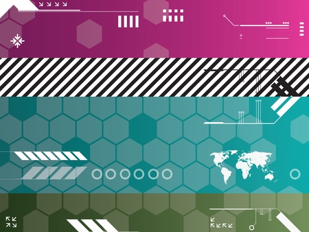 abstract background vector graphics created with technologyのイラスト素材