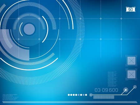 abstract background vector with elements in technologyのイラスト素材