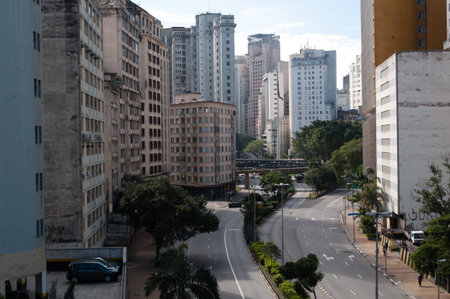 sao paulo near the square flag