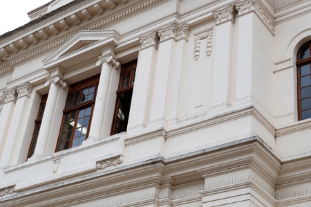 classic architectural style building in the city of sao pauloの写真素材