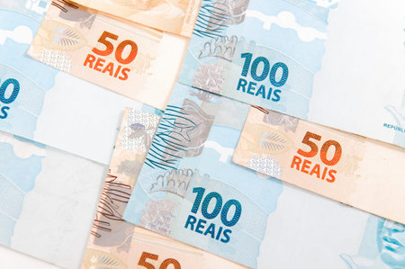New model of brazilian moneyの写真素材
