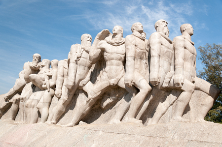 The Bandeiras Monument in Sao Paulo, Brazil のeditorial素材
