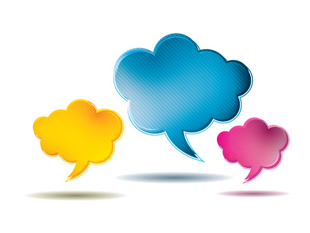Thought and speech bubblesのイラスト素材