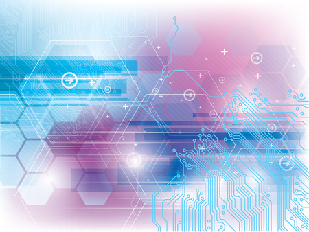 Abstract background of futuristic technologyのイラスト素材