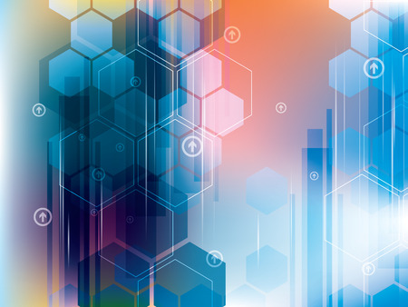 Abstract background of futuristic technologyのイラスト素材