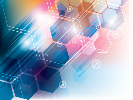 Abstract background of futuristic technologyのイラスト素材
