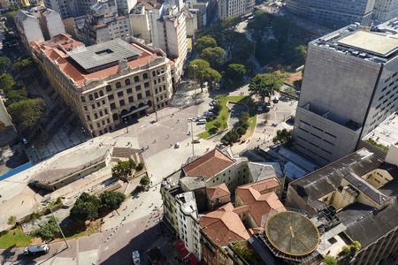 Building architecture of Sao Paulo city Brazilの写真素材