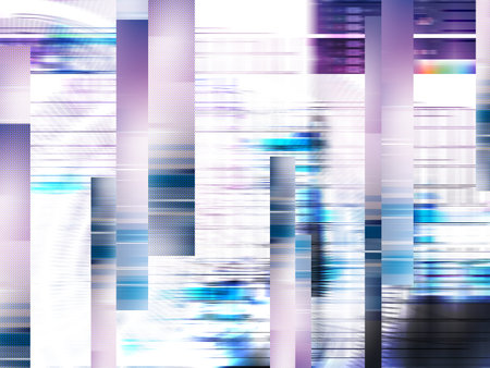 Glitch background or computer screen error or digital pixel noise abstract design Television signal fail or data decay or grunge wallpaper.の写真素材