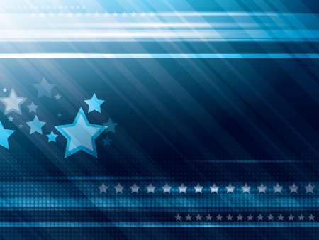 Abstract blue background with stars vector illustrationのイラスト素材