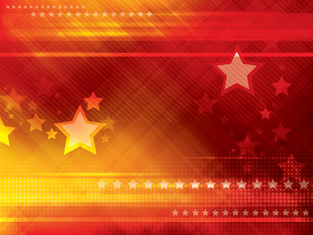 Abstract red and orange background with stars vector illustrationのイラスト素材