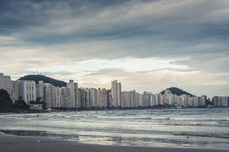 Guaruja, Asturias and Pitangueiras beach. Sao Paulo, Brazil.の写真素材