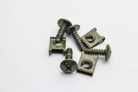 An isolated Screw on white background