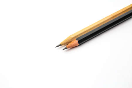 An isolated pencil on white backgroundの写真素材