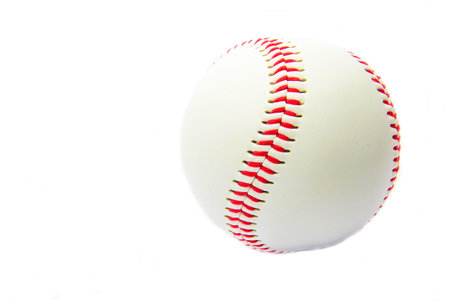 Baseball ball on a white background