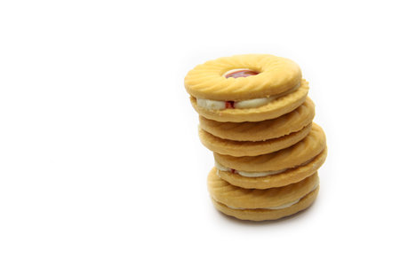 An isolated cookie on white background