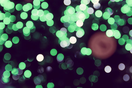 Abstract a Bokeh lights defocused