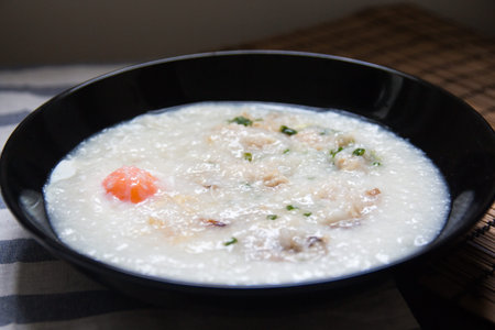 A dish of Thai porridge.