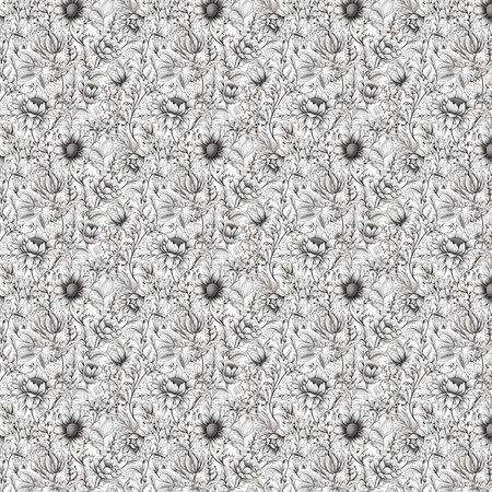 Seamless pattern with flowers. For eg fabric, wallpaper, wall decorations.の素材