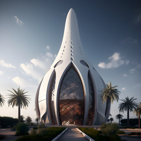 Dubai Metro as world's longest fully automated metro network (75 km), Dubai, UAE.の素材