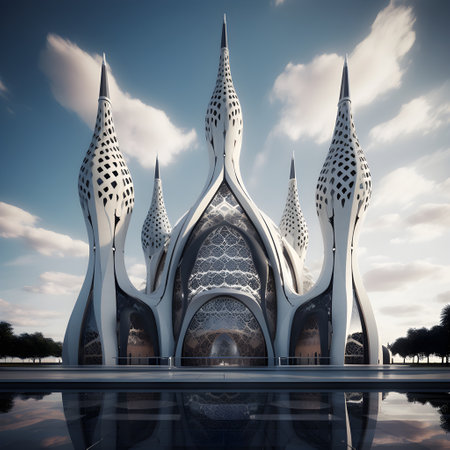 Wat arun temple, Bangkok, Thailand. 3D renderingの素材