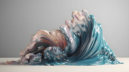 Abstract color symphony in full swing, dynamic desktop compositionの素材