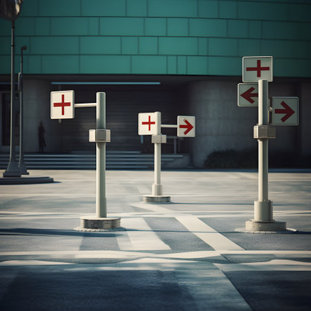 Directional guidance from well-positioned signpostsの素材