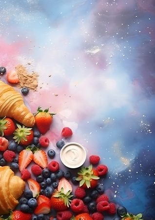 Whimsy and wonder breakfast invitation card art to inspireの素材