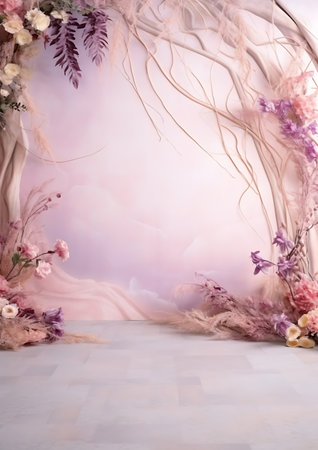 Enchanting floral illustrationsの素材