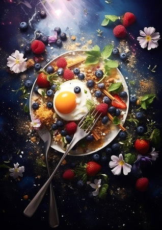 Vibrant banquet artistry a canvas of vibrancyの素材