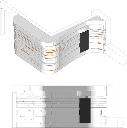 Futuristic wardrobe designのイラスト素材