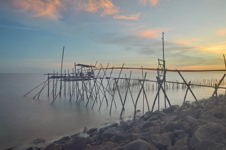 sunset moment at Sungai Lurus, Johor