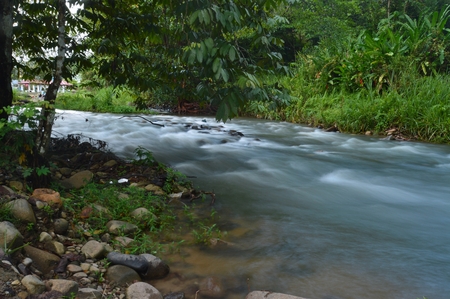 A panorama at Janda Baik, Pahang, Malaysiaの写真素材