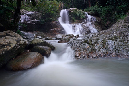 Jeram Tengkek Waterfall, Batu Kikir, Negeri Sembilan, Malaysia