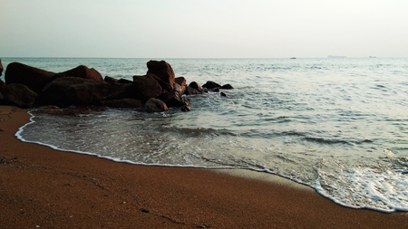 wave at the beachの写真素材