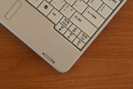 close up of laptop keyboard