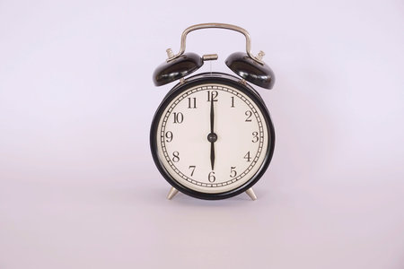 alarm clock on white background