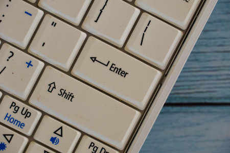 close up of laptop keyboard