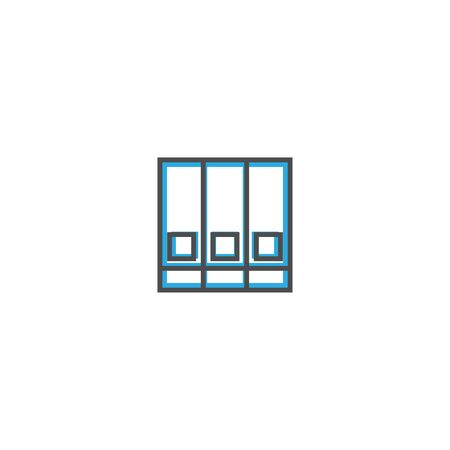 folder icon line design. Business icon vector illustration designのイラスト素材
