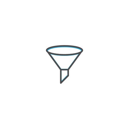 Funnel icon design. Essential icon vector illustration designのイラスト素材