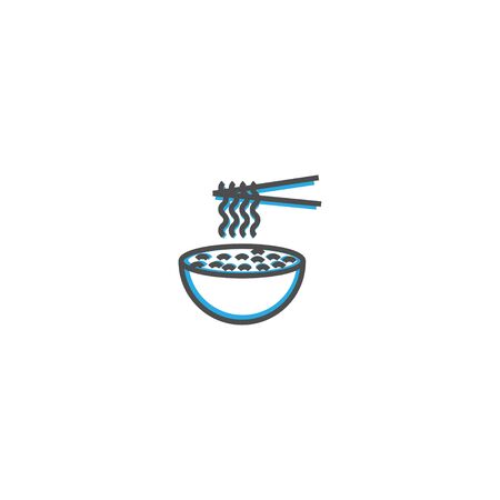 Noodles icon design. Gastronomy icon vector illustration designのイラスト素材