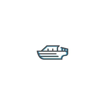Speedboat icon design. Transportation icon vector illustrationのイラスト素材