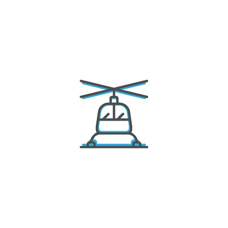 Helicopter icon design. Transportation icon vector illustrationのイラスト素材