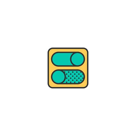 Switch icon design. Essential icon vector illustrationのイラスト素材