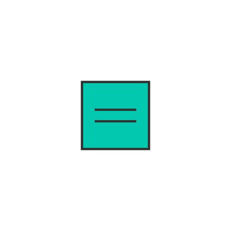 Equal icon design. Essential icon vector illustrationのイラスト素材