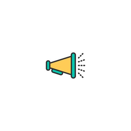 Megaphone icon design. Essential icon vector illustrationのイラスト素材