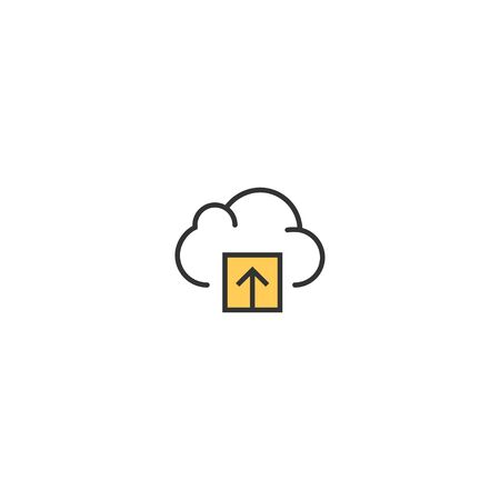Cloud Computing icon design. Interaction icon vector illustrationのイラスト素材