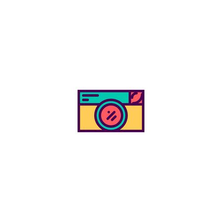 Photo Camera icon design. Photography and video icon vector illustrationのイラスト素材